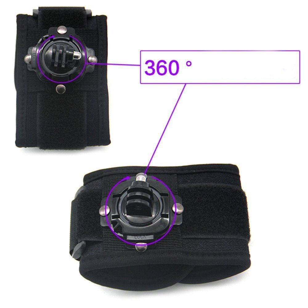 GoPro 4 - 11 Armbånds Holder - Wrist Strap Mount Holder - Sort