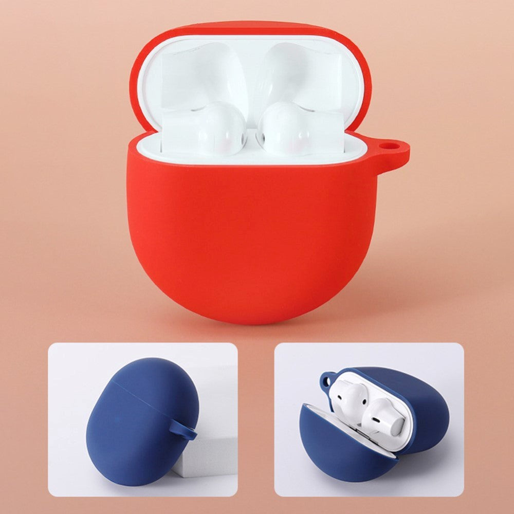 OnePlus Buds Silikone Case m. Karabinhage - Hvid