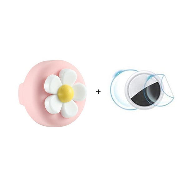 Apple AirTag 1. & 2. Gen. Silikone Holder til Sko m. Motiv - Blomst