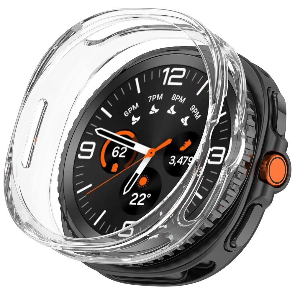 Samsung Galaxy Watch 8 Classic (46mm) Semi-Enclosed Hårdt Plastik Cover - Gennemsigtig