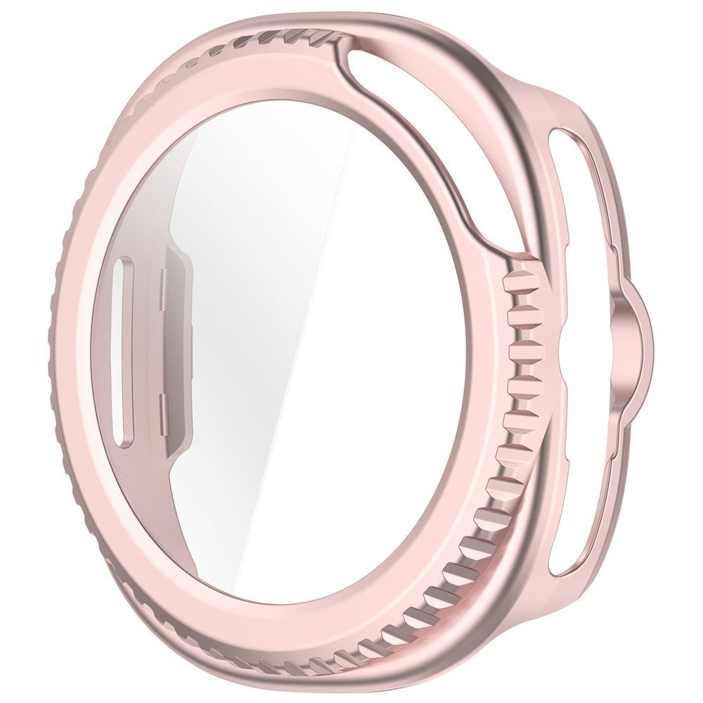 Samsung Galaxy Watch 8 Classic (46mm) Hårdt Plastik Cover m. Indbygget Skærmbeskyttelse - Lyserød