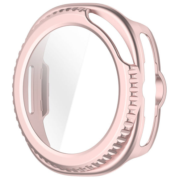 Samsung Galaxy Watch 8 Classic (46mm) Hårdt Plastik Cover m. Indbygget Skærmbeskyttelse - Lyserød