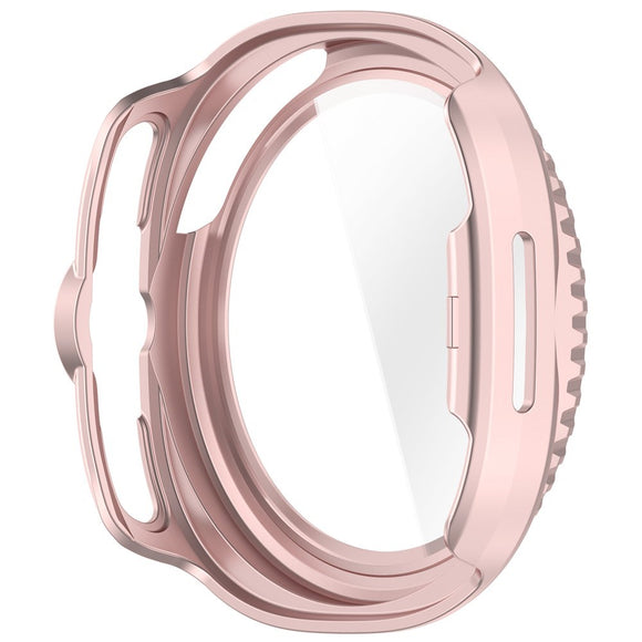 Samsung Galaxy Watch 8 Classic (46mm) Hårdt Plastik Cover m. Indbygget Skærmbeskyttelse - Lyserød