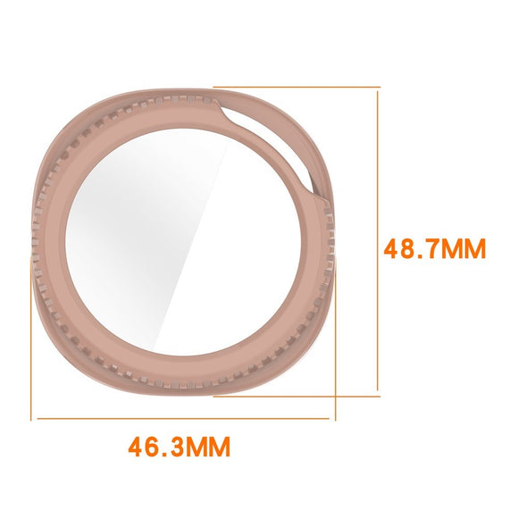 Samsung Galaxy Watch 8 Classic (46mm) Hårdt Plastik Cover m. Indbygget Skærmbeskyttelse - Lyserød