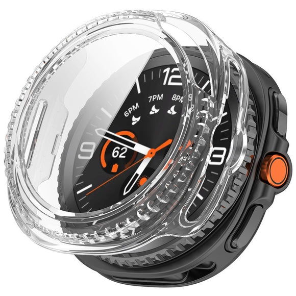 Samsung Galaxy Watch 8 Classic (46mm) Hårdt Plastik Cover m. Indbygget Skærmbeskyttelse - Gennemsigtig
