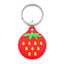 Apple AirTag Silikone Cover - Nøglering m. Sjovt Design - Jordbær