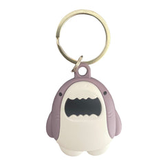 Apple AirTag Silikone Cover - Nøglering m. Sjovt Design - Haj