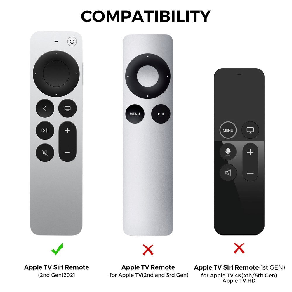 Apple Siri Remote Silikone Cover (2. & 3. gen.) - Blå