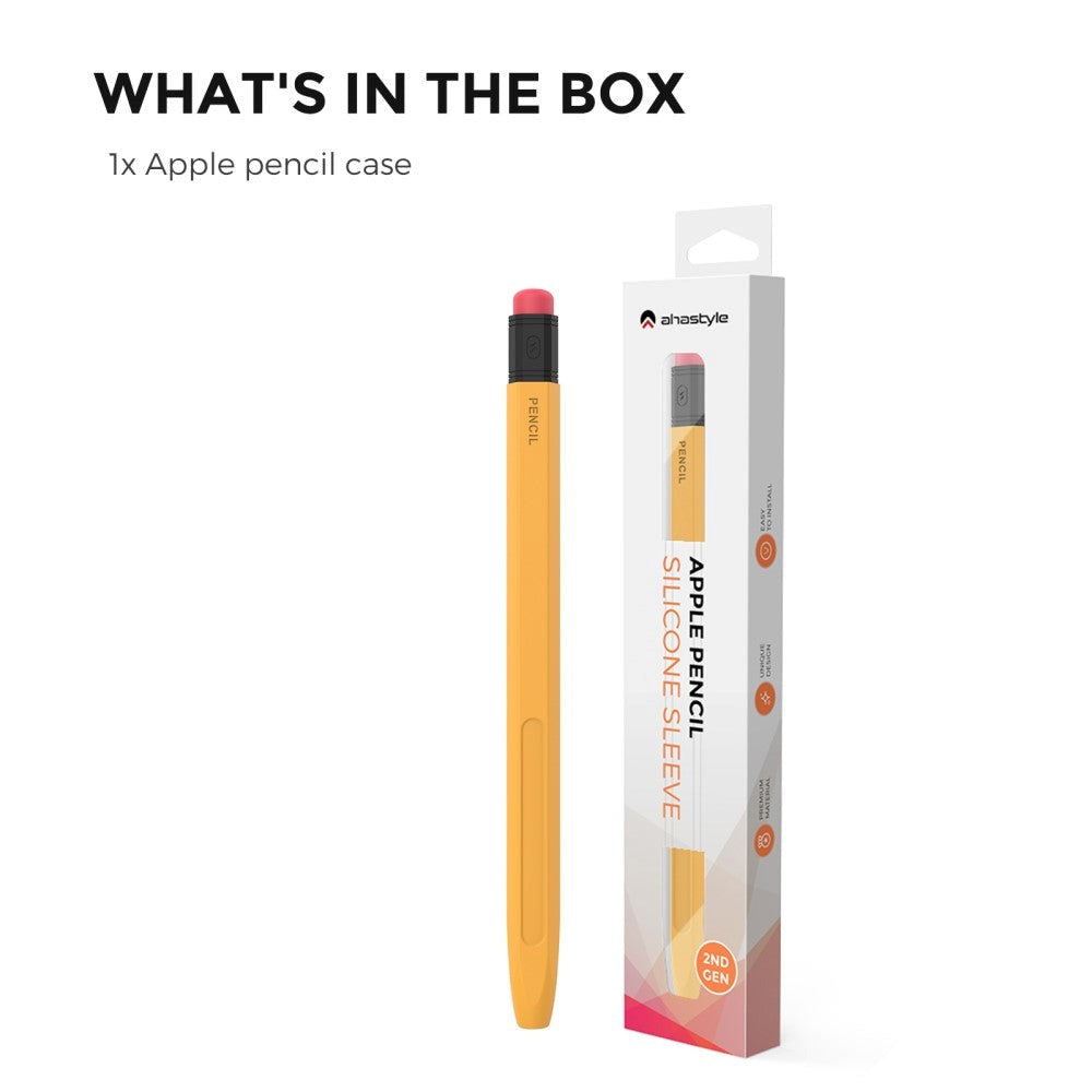 Apple Pencil 2 Gen. Silikone Blyant Cover - Orange