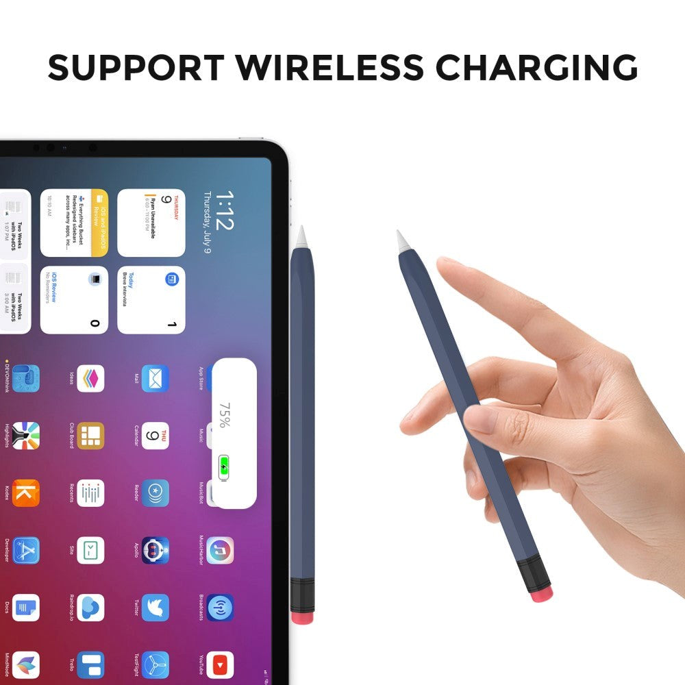 Apple Pencil 2 Gen. Silikone Blyant Cover - Midnatsblå