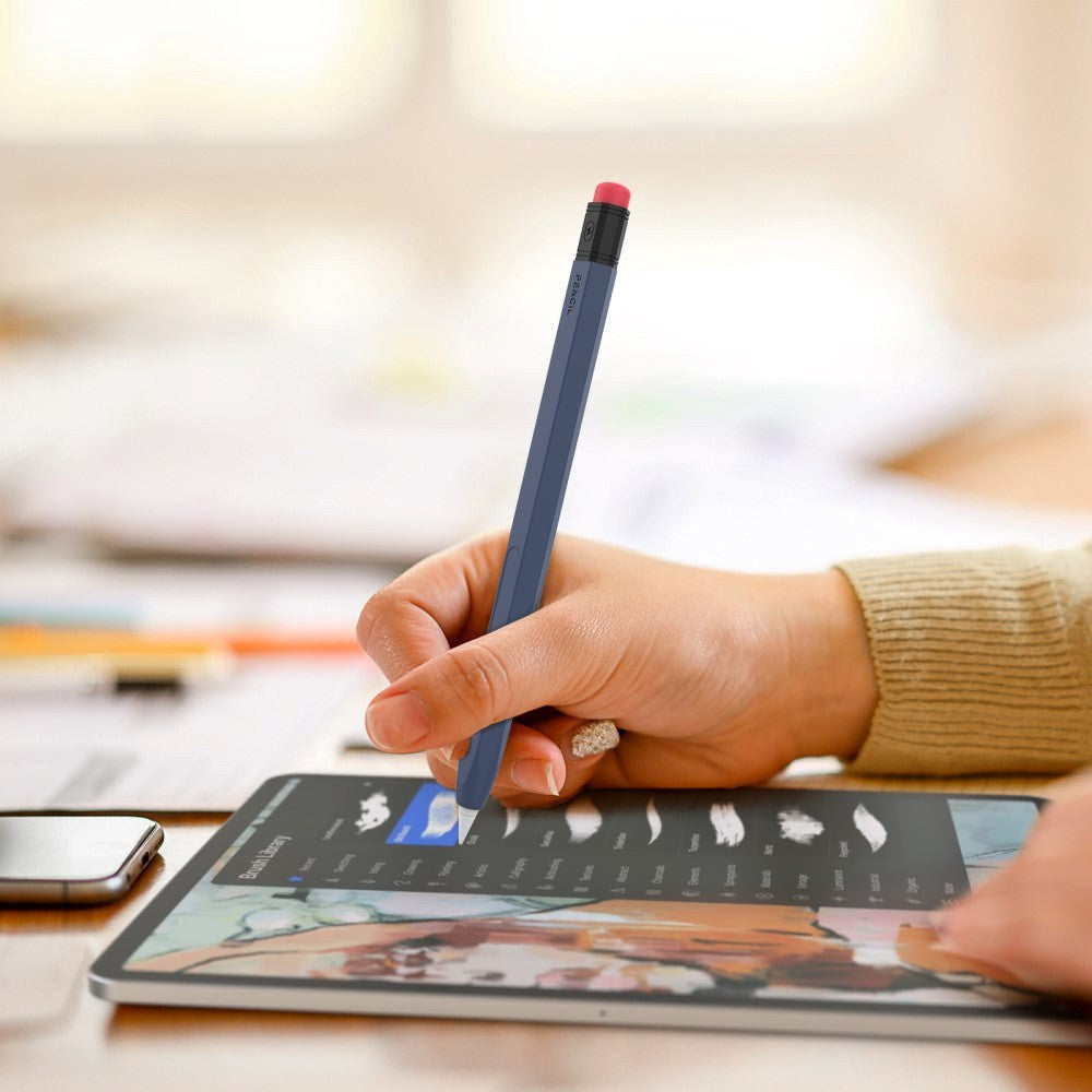 Apple Pencil 2 Gen. Silikone Blyant Cover - Midnatsblå