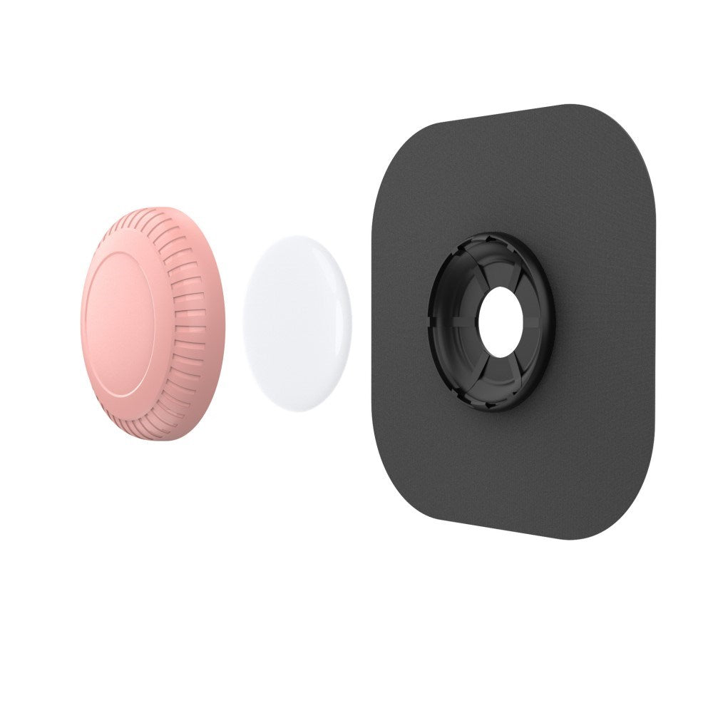 Stick-On Silikone Cover til AirTag 1. & 2. Gen. - Lyserød