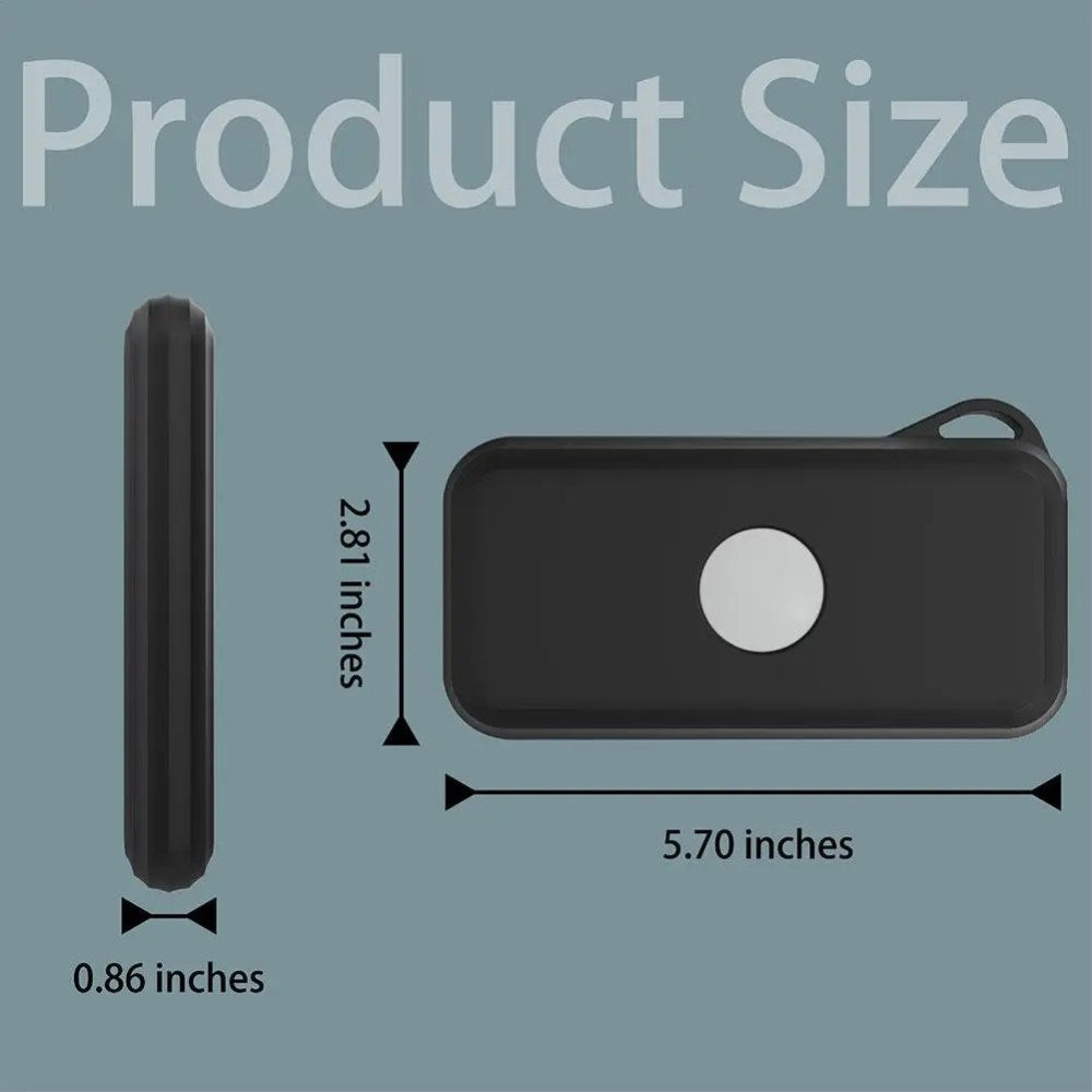 Apple Vision Pro Batteri Silikone Cover m. Nøglering - Blå