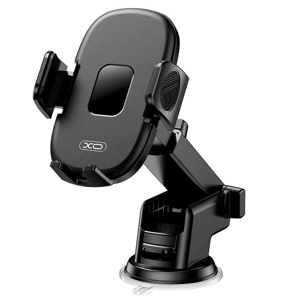 XO C121 Mobilholder til Bil - Til Instrumentbræt m. Sugekop - Max Mobil: 55 - 90mm - Sort