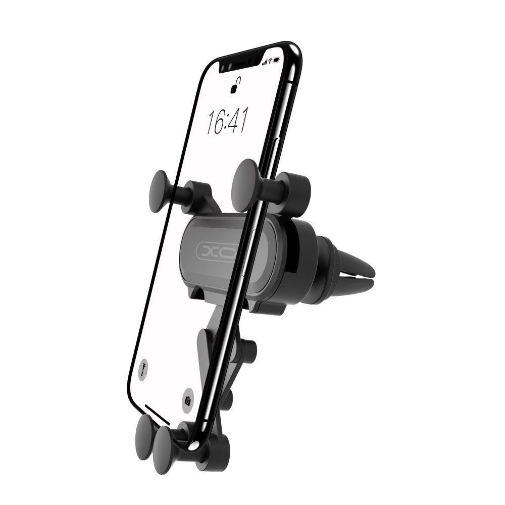 XO C41 Universal Mobilholder til Bil - Ventilationsanlæg - Maks Mobil: 65 - 90mm - Sort