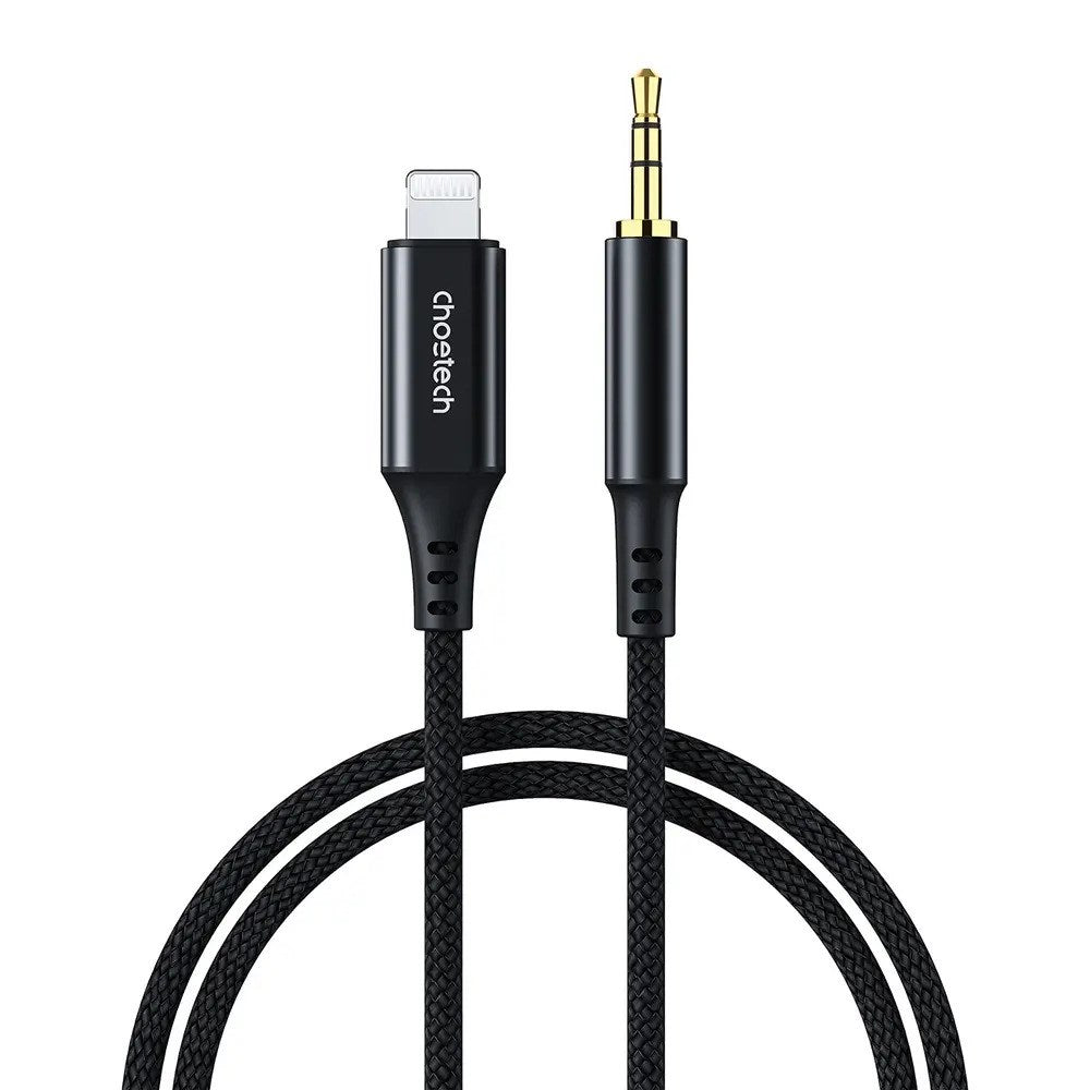 Choetech AUX009 Lightning til 3.5mm Minijack Kabel - 2m - Sort