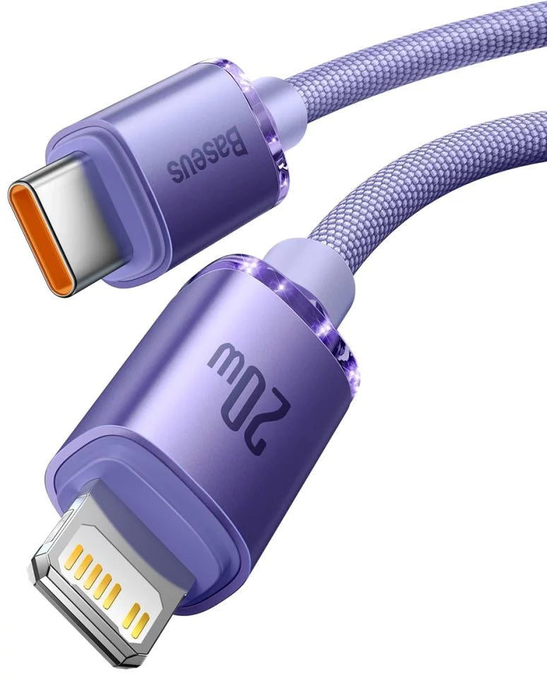 Baseus Cafule 2m 20W Kabel USB-C til Lightning - Lilla