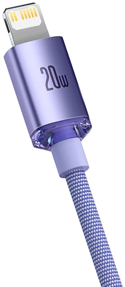Baseus Cafule 2m 20W Kabel USB-C til Lightning - Lilla