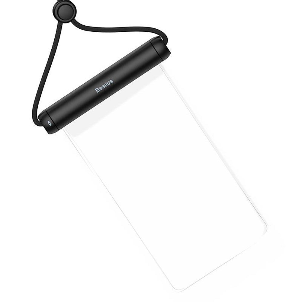 Baseus Cylinder Slide Vandtæt Cover - Sort / Gennemsigtig (Maks. Mobil 210 x 110 mm)