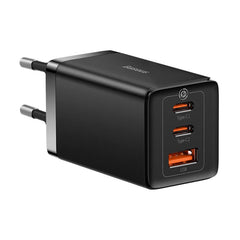 Baseus GaN5 Pro 65W Vægoplader m. 2 x USB-C & 1 x USB-A - Sort