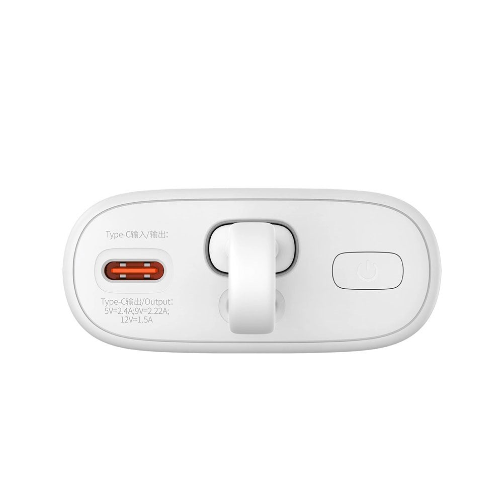 Baseus Popsicle 5200mAh Powerbank 20W m. Indbygget Lightning Kabel - Hvid / Grøn