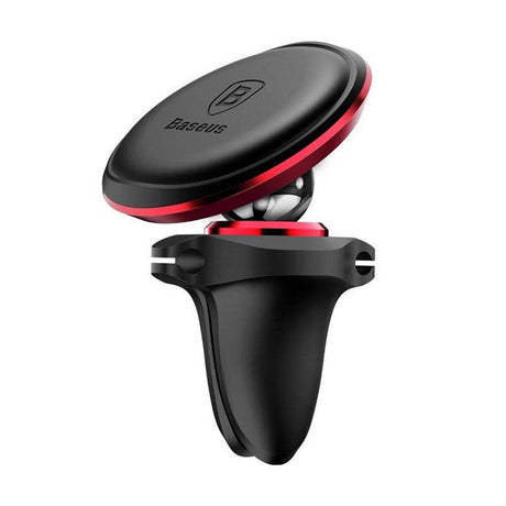 Baseus 360 Graders Magnetisk Mobilholder til Bil m. Kabelholder - Sort / Rød