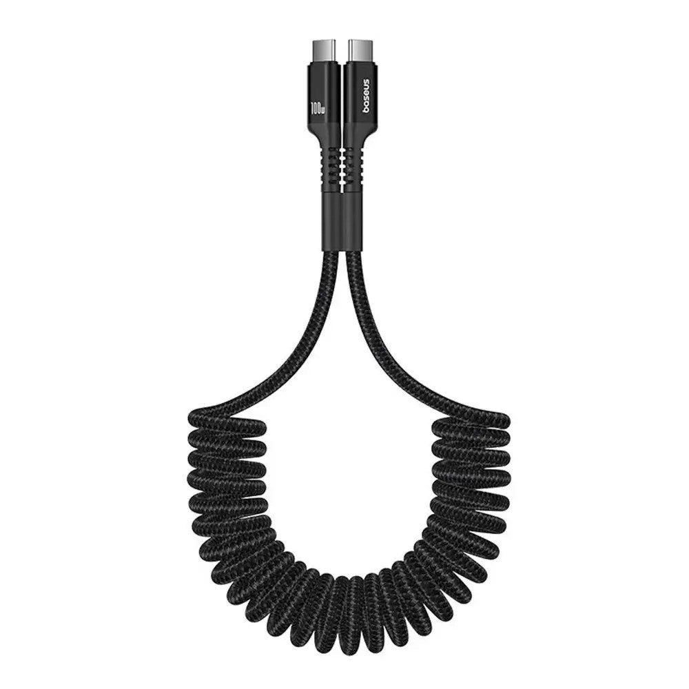 Baseus 100W USB-C til USB-C Fish-Eye Kabel - 1m - Sort