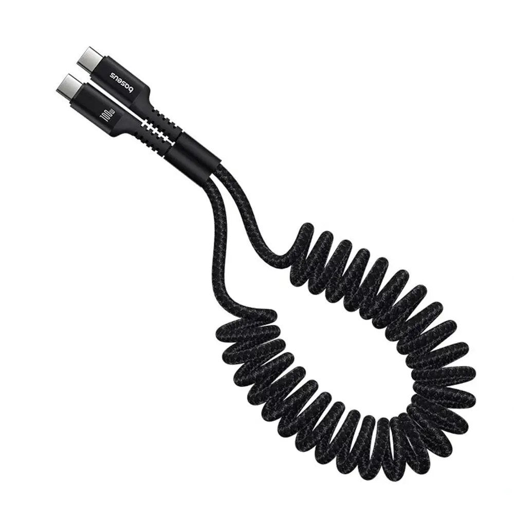 Baseus 100W USB-C til USB-C Fish-Eye Kabel - 1m - Sort