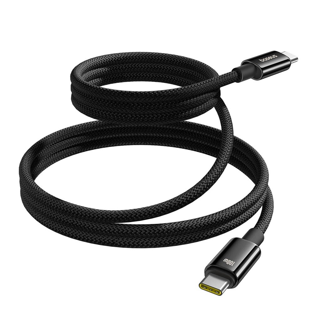 Baseus 100W USB-C til USB-C Kabel 480Mb/s - 1m - Sort