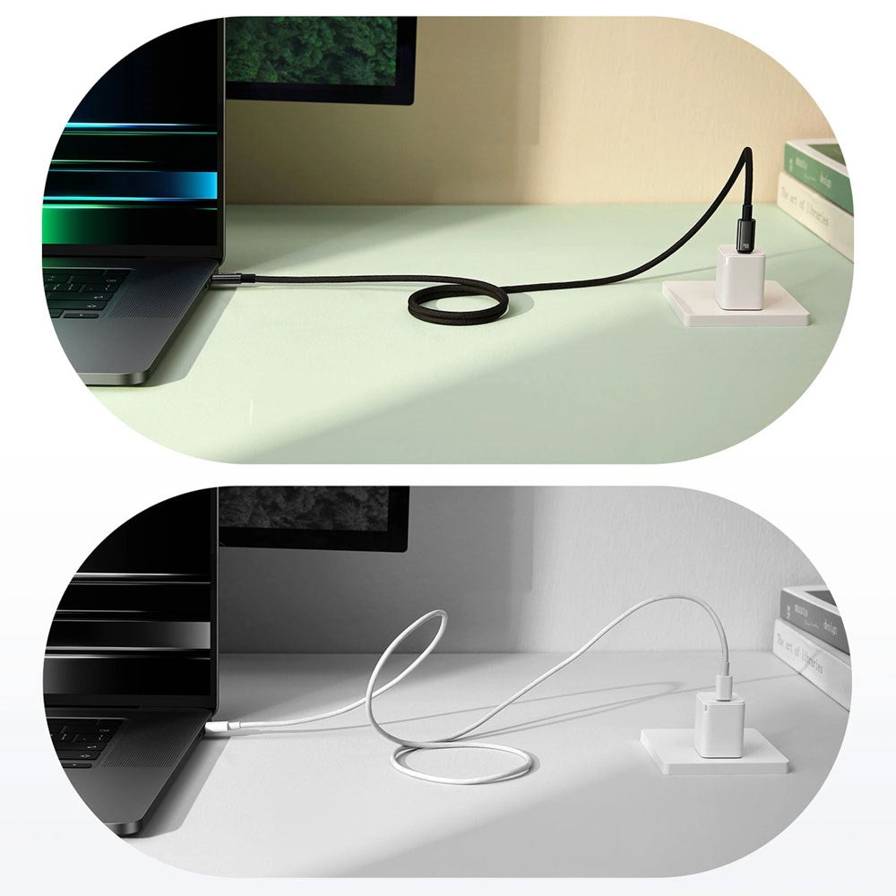 Baseus 100W USB-C til USB-C Kabel 480Mb/s - 1m - Sort