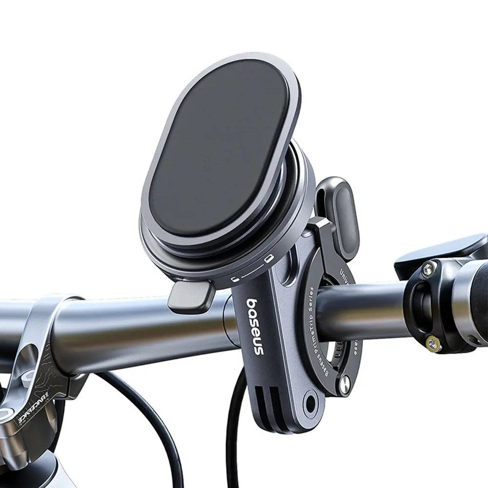 Baseus 2-i-1 PrimeTrip Mobilholder til Cykelstyr & Stander - Grå
