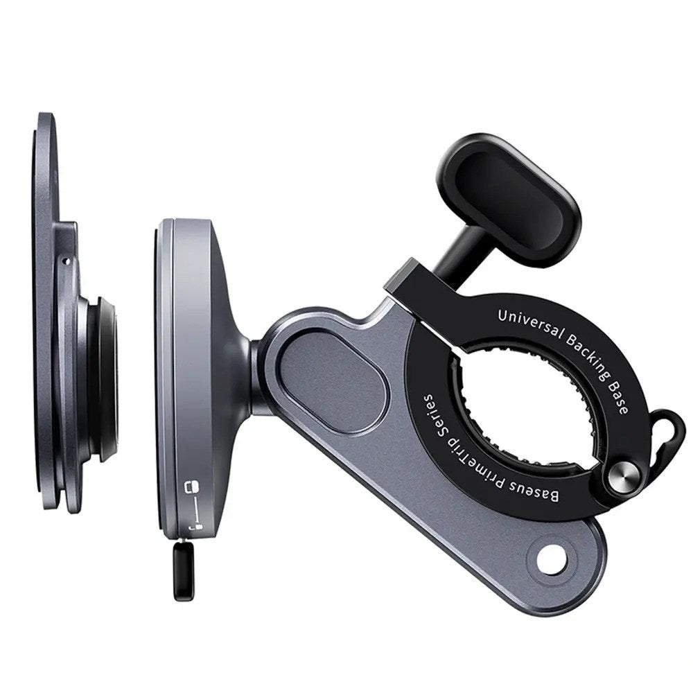 Baseus 2-i-1 PrimeTrip Mobilholder til Cykelstyr & Stander - Grå