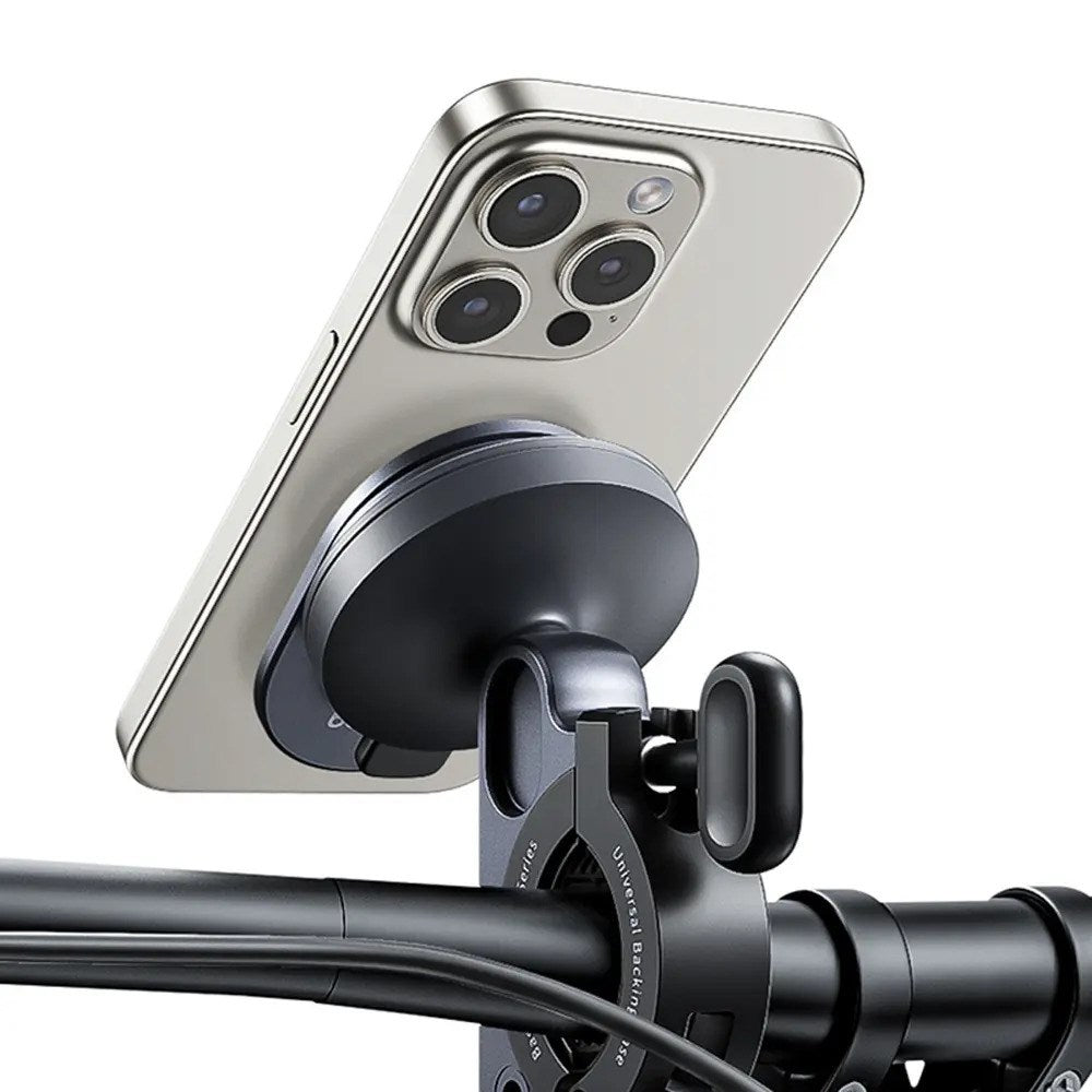 Baseus 2-i-1 PrimeTrip Mobilholder til Cykelstyr & Stander - Grå