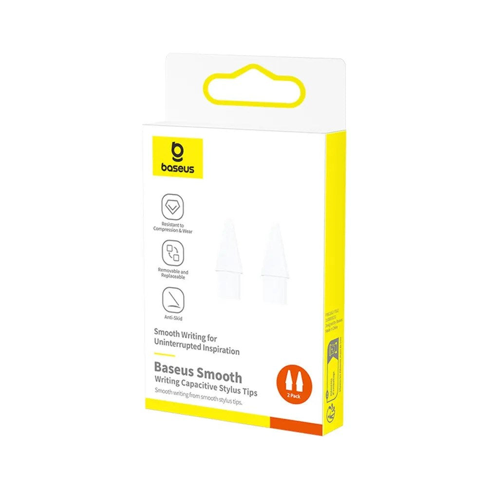 Baseus Stylus Pen Spidser - 2 stk. - Hvid