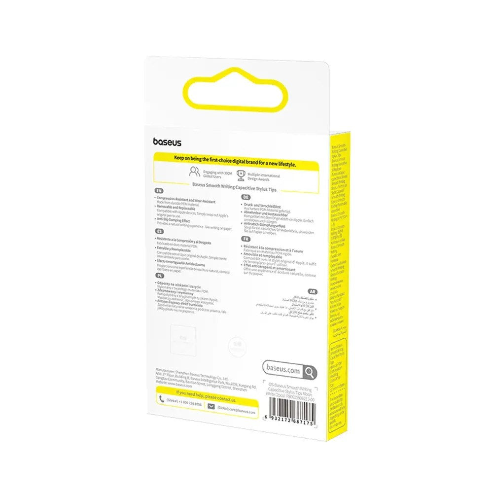 Baseus Stylus Pen Spidser - 2 stk. - Hvid