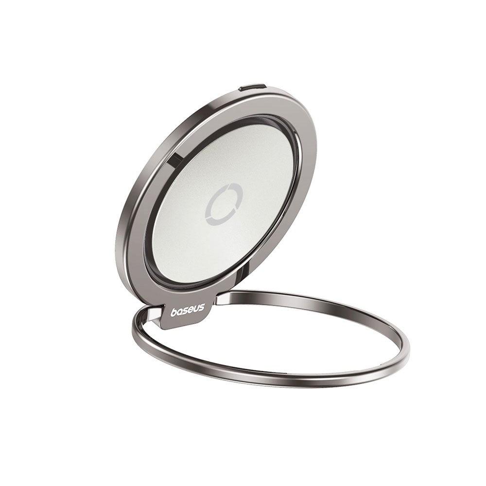 Baseus MagPro II Ring Holder til Mobil m. Ståfunktion - MagSafe Kompatibel - Titanium