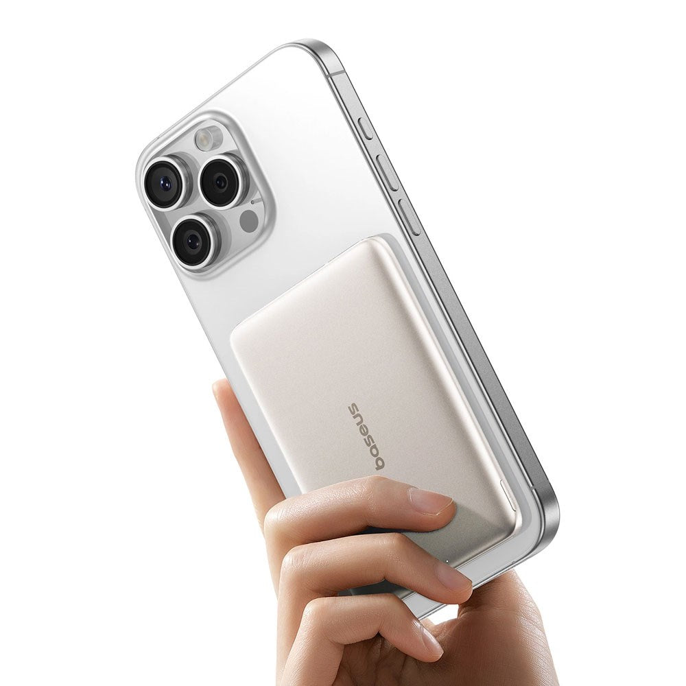 Baseus PicoGo 5000mAh Powerbank 20W inkl. USB-C Kabel - MagSafe Kompatibel - Titanium
