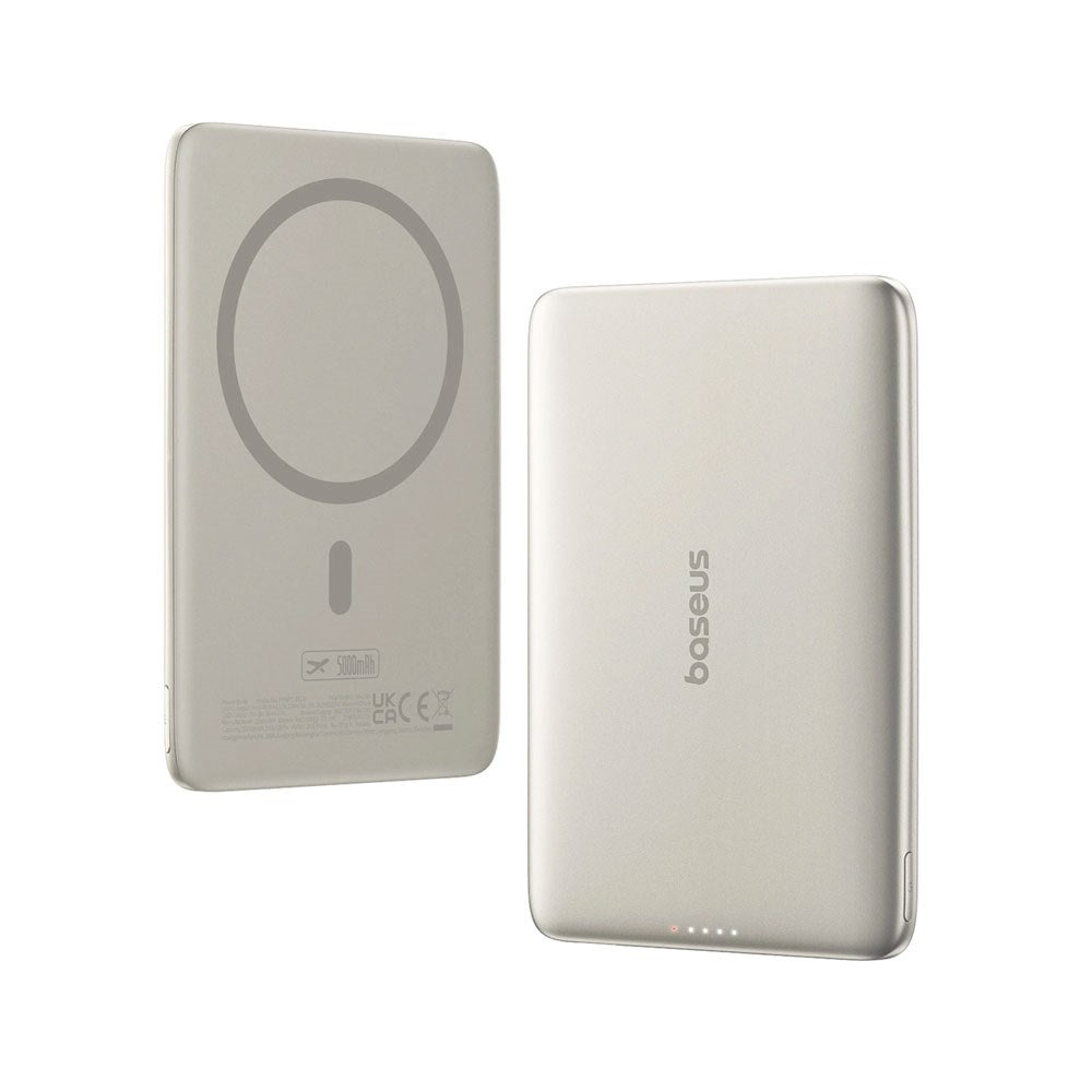 Baseus PicoGo 5000mAh Powerbank 20W inkl. USB-C Kabel - MagSafe Kompatibel - Titanium