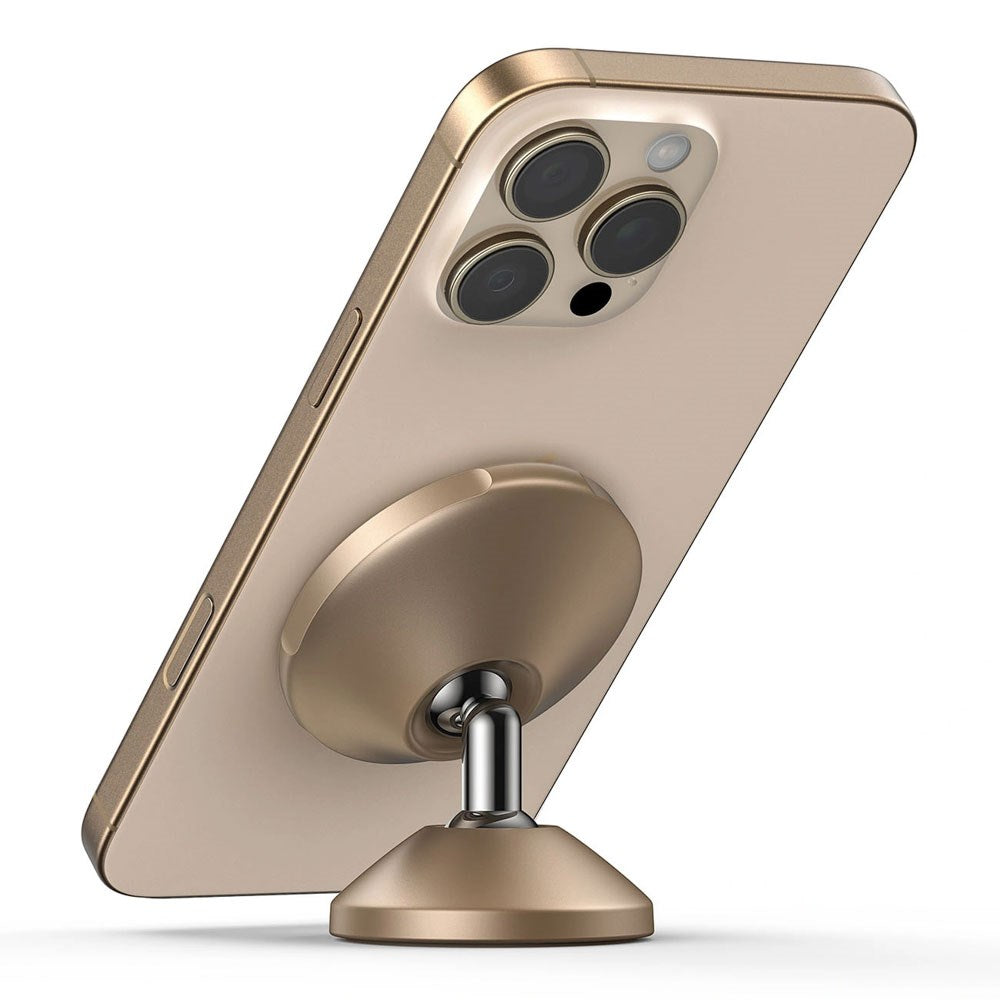 Baseus GoTrip Mobilholder til Bil - Forrude / Instrumentbræt - MagSafe Kompatibel - Guld