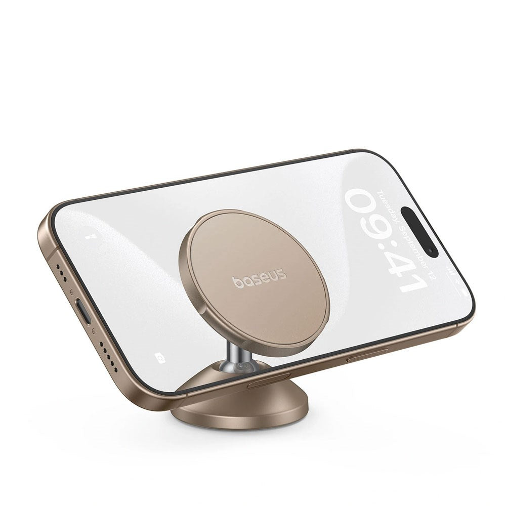 Baseus GoTrip Mobilholder til Bil - Forrude / Instrumentbræt - MagSafe Kompatibel - Guld