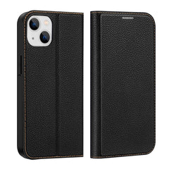 iPhone 14 Plus DUX DUCIS Skin X2 Premium Case Læder Cover - Sort