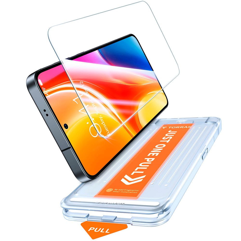 TORRAS Samsung Galaxy S25+ (Plus) Skærmbeskyttelse - Hærdet Glas - Gennemsigtig