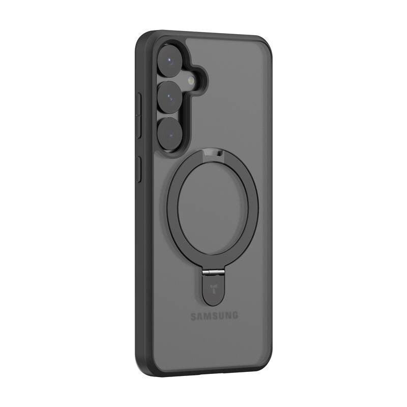 TORRAS Samsung Galaxy S25 Guardian Ostand Series Cover m. Kickstand - MagSafe Kompatibel - Sort