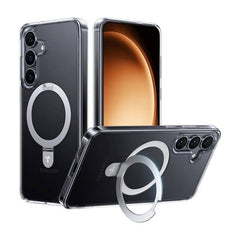TORRAS Samsung Galaxy S25 Guardian Ostand Series Cover m. Kickstand - MagSafe Kompatibel - Gennemsigtig