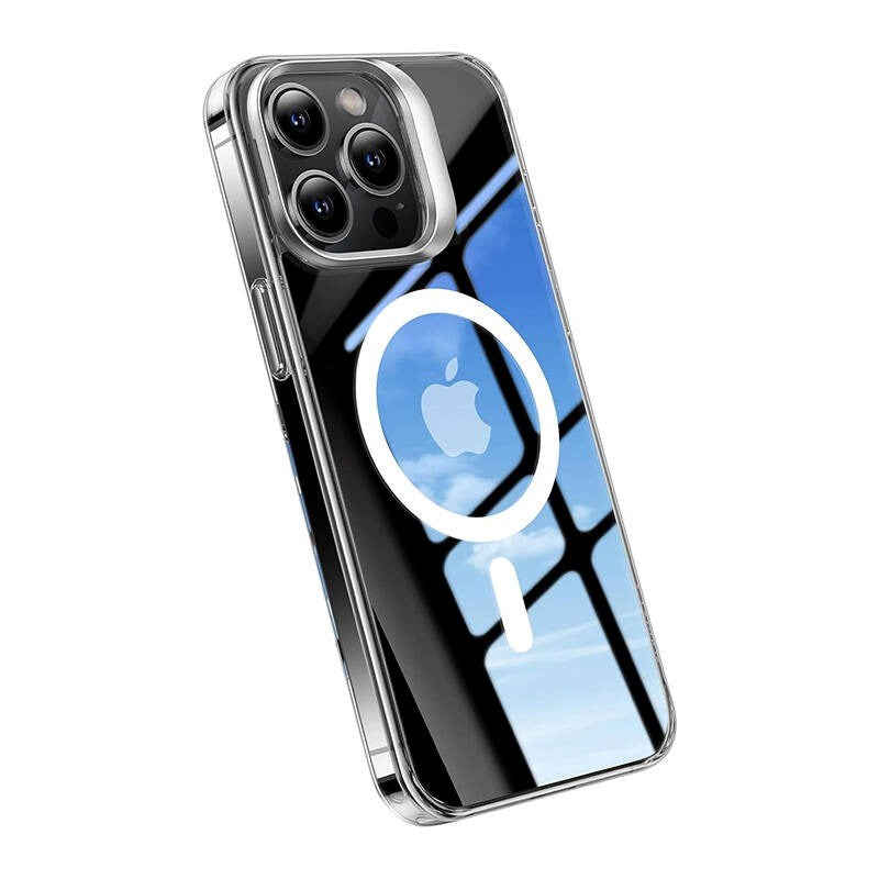 TORRAS iPhone 15 Pro Lstand Hybrid Plastik Cover - MagSafe Kompatibel - Gennemsigtig