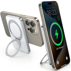 TORRAS Magnetisk 15W Power Bank 5.000mAh m. Kickstand - Hvid