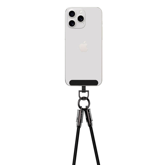 Devia 2-i-1 Mobilstrop & USB-C til Lightning Kabel - Sort
