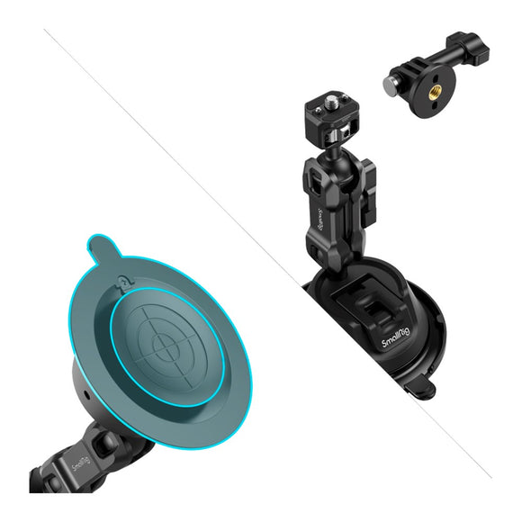 SmallRig 4275 Universal Actionkamera / Mobil Mount m. Sugekop - Sort