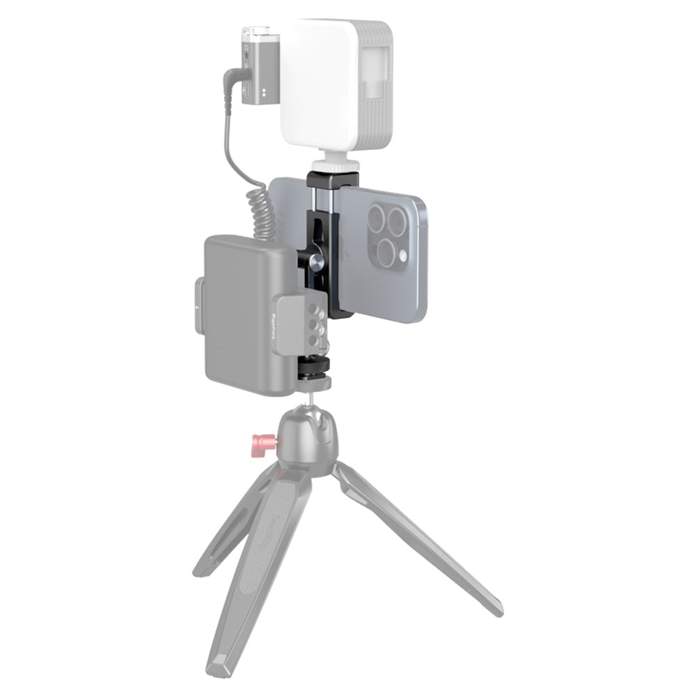 SmallRig 4382 Metal Mobilholder m. Cold Shoe Mount (57-88mm) - Sort