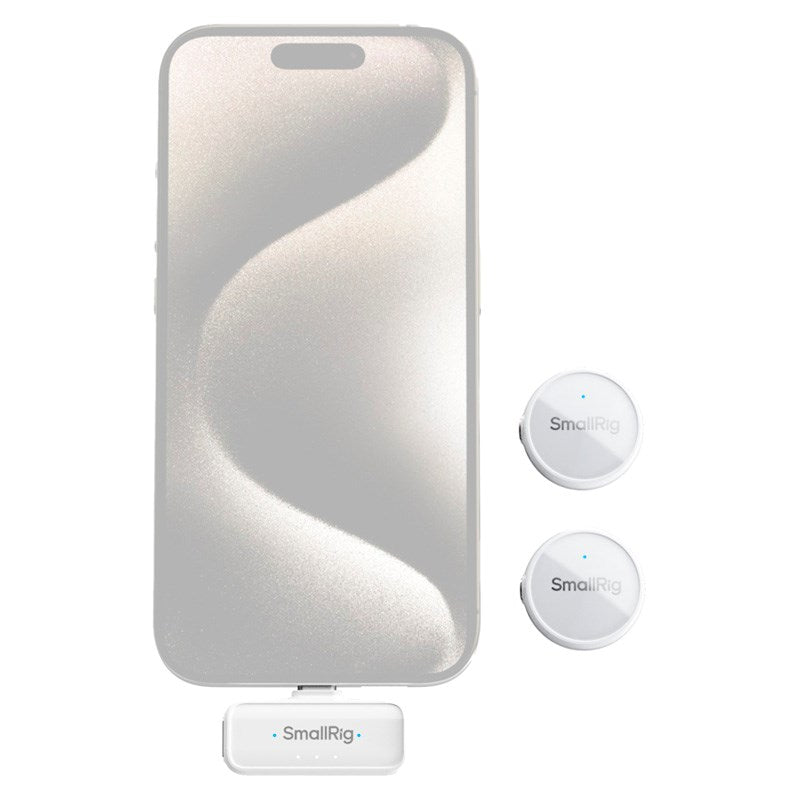 SmallRig S 60 Trådløs Mikrofon - USB-C - Hvid